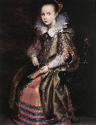 VOS, Cornelis de Elisabeth (or Cornelia) Vekemans as a Young Girl re oil painting artist